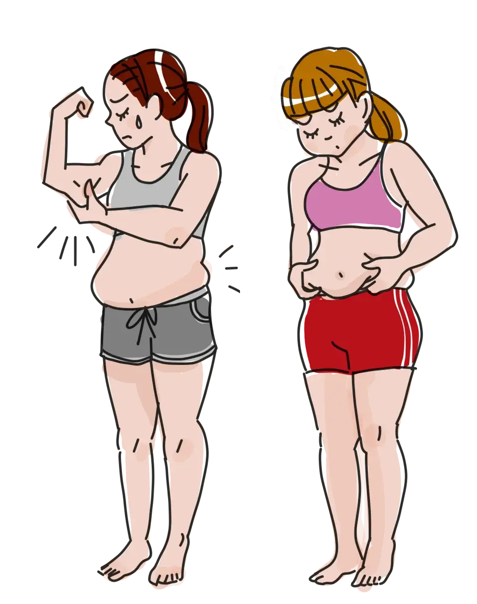 太ったこと気にする女性達