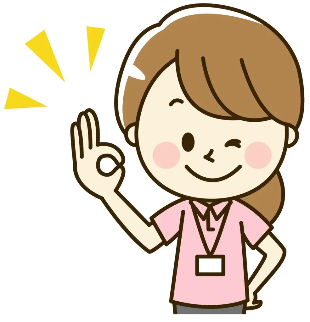 OKマークを出している女性