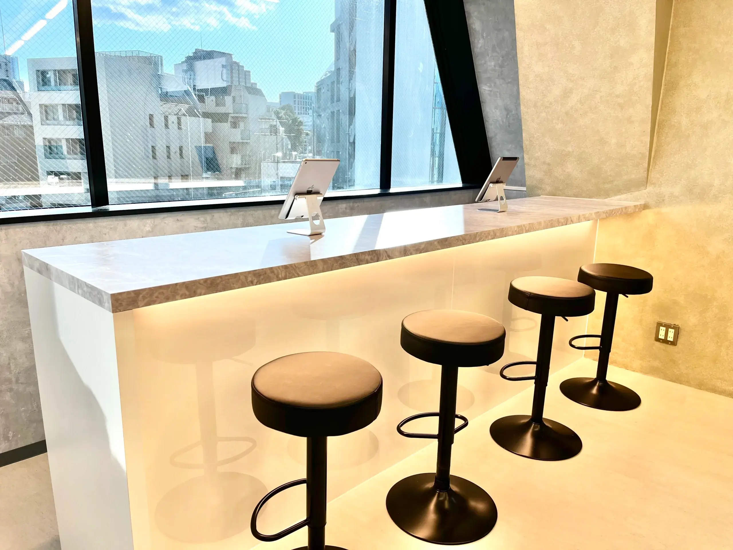Kirei早稲田店の受付カウンター